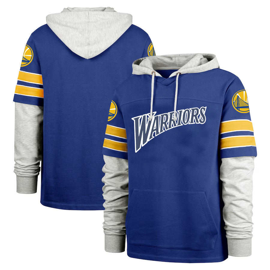Men Golden State Warriors blue 2024 NBA hoodie->orlando magic->NBA Jersey